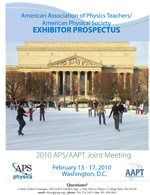 Exhibitor's Prospectus - 2010 APS/AAPT Joint Meeting (Cover)