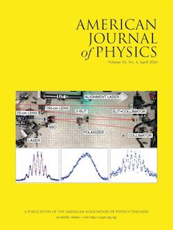 April 2024 American Journal of Physics