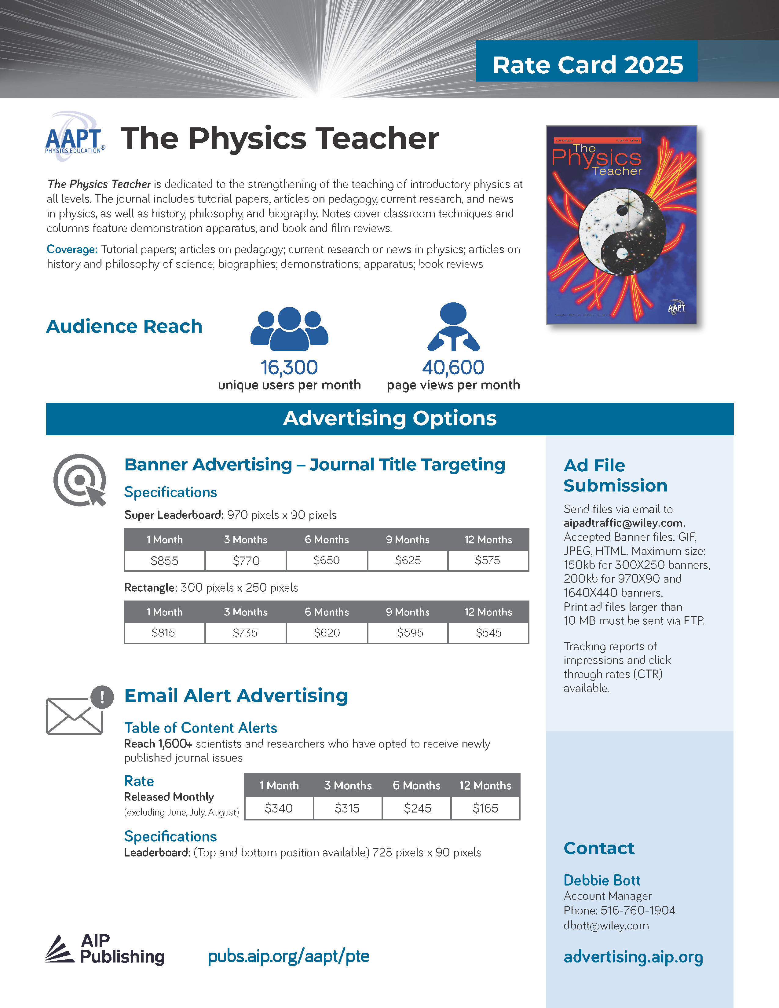 2025 TPT rate card