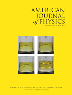 American Journal of Physics, April 2017 issue
