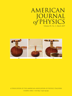 March 2017 issue of American Journal of Physics