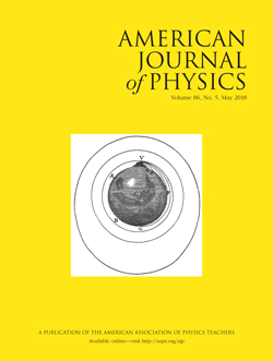 May 2018 issue of the American Journal of Physics