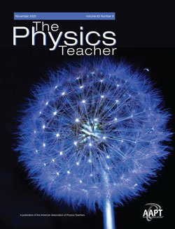 The Physics Teacher, November 2025 The Physics Teacher, November 2025