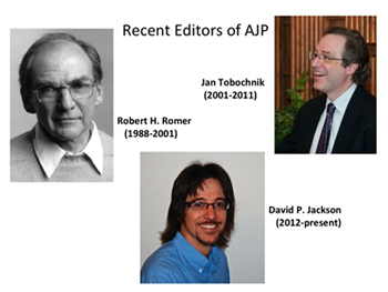 Recent Editors of AJP
