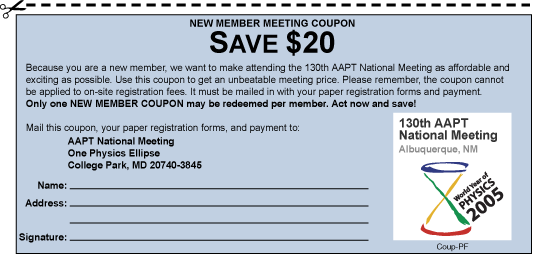 128th National Meeting Discount Coupon